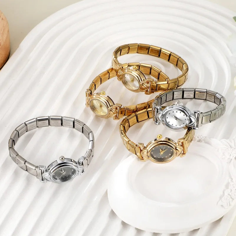 2025 Fashion Women's Men's Stainless Steel Oval Heart Square High Quality Watch Bracelet For Friend Birthday DIY Bracelet Gift