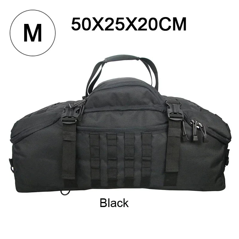 Large Tactical Duffle Backpack 30L–80L Travel Bag