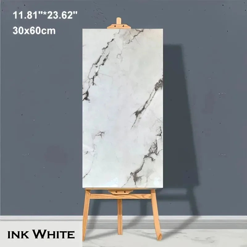 10-20Pcs 30cmx60cm Self-adhesive Marble Tiles Sticker Waterproof Floor Sticker PVC Tile Kitchen Bathroom Wall Sticker Home Decor