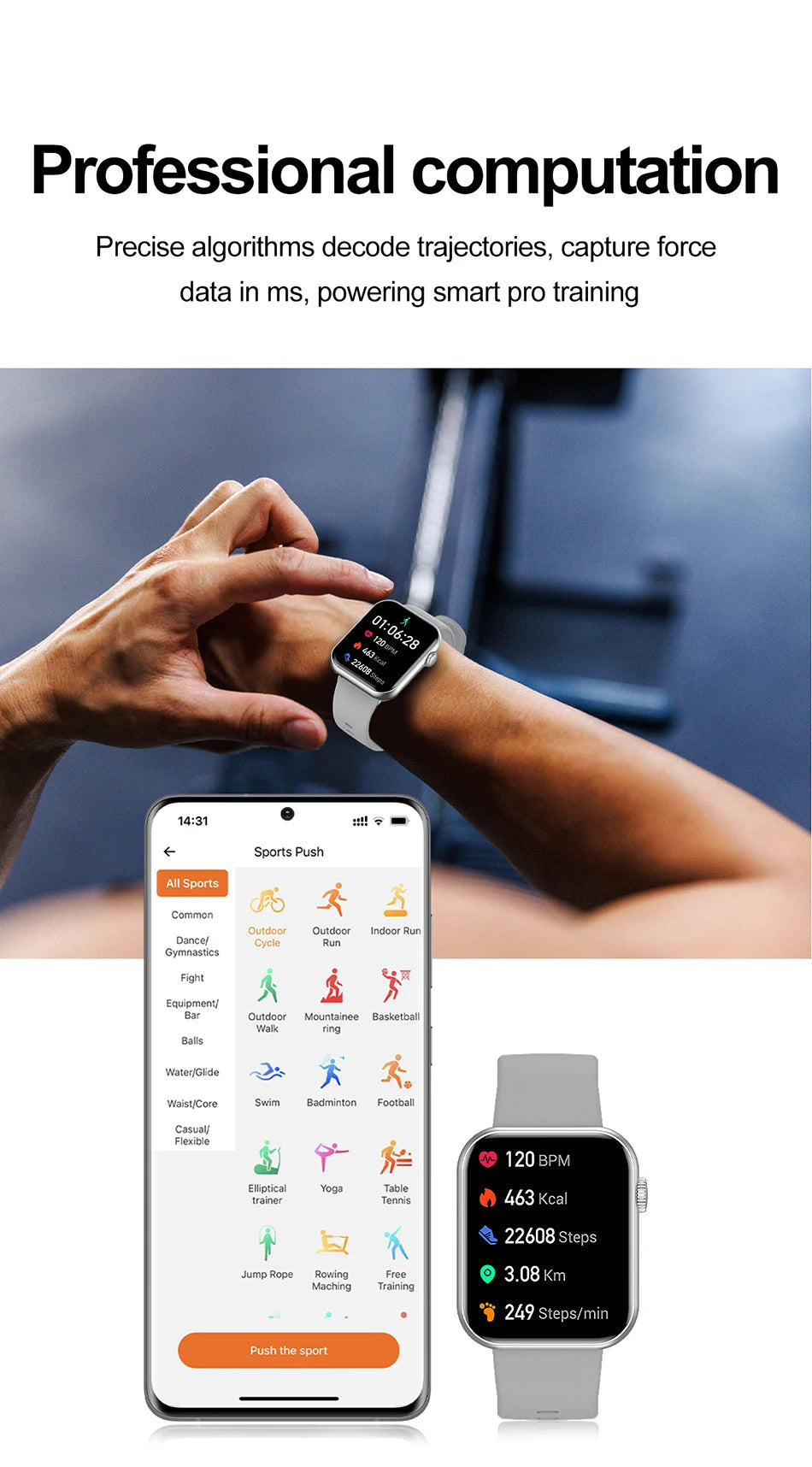 Bluetooth Call Smartwatch with Heart Rate