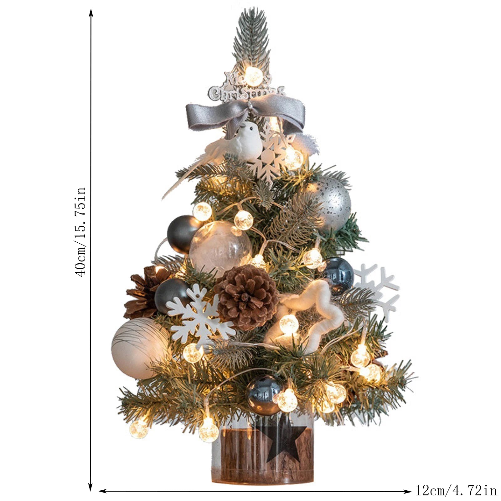 Classic Exquisite Christmas Tree Christmas Creatively Desktop Ornaments Family Festival Party Atmosphere Decoration Supplies