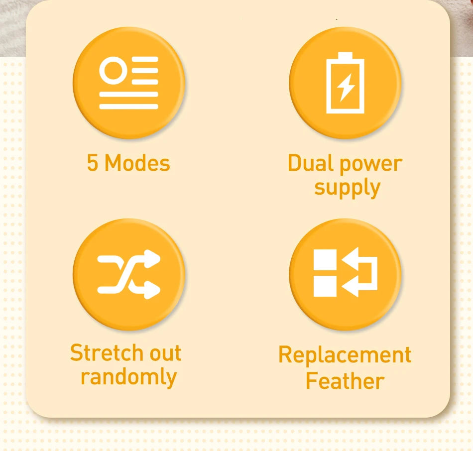 2-in-1 Smart Interactive Cat Toy Set Feather