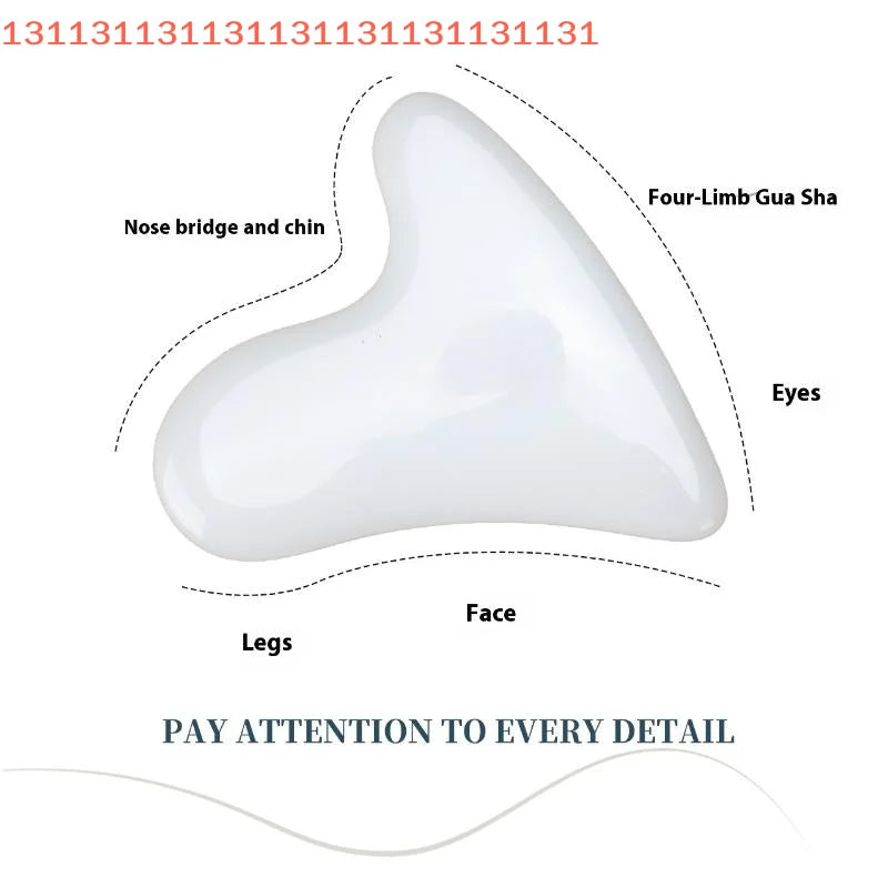Skin Care Beauty Health Massager Tool High Silicon Glass Gua Sha Board Facial Scraper Plate for Face Body Neck Leg