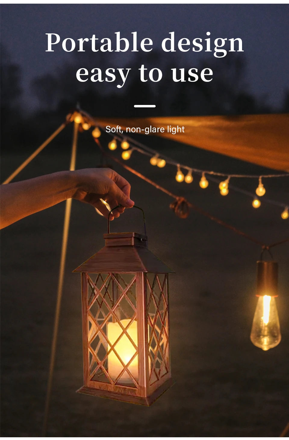 Garden Solar Palace Lantern Led Light Lawn Landscape Hanging Atmosphere Candle Lamp Floor Outdoor Solar Garden Decor Lighting