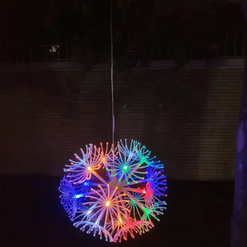 Dandelion Firework Lights 8 Modes 19LED Fairy Starburst Light with Remote Outdoor Decorations for Home, Party, Cafe, Wedding