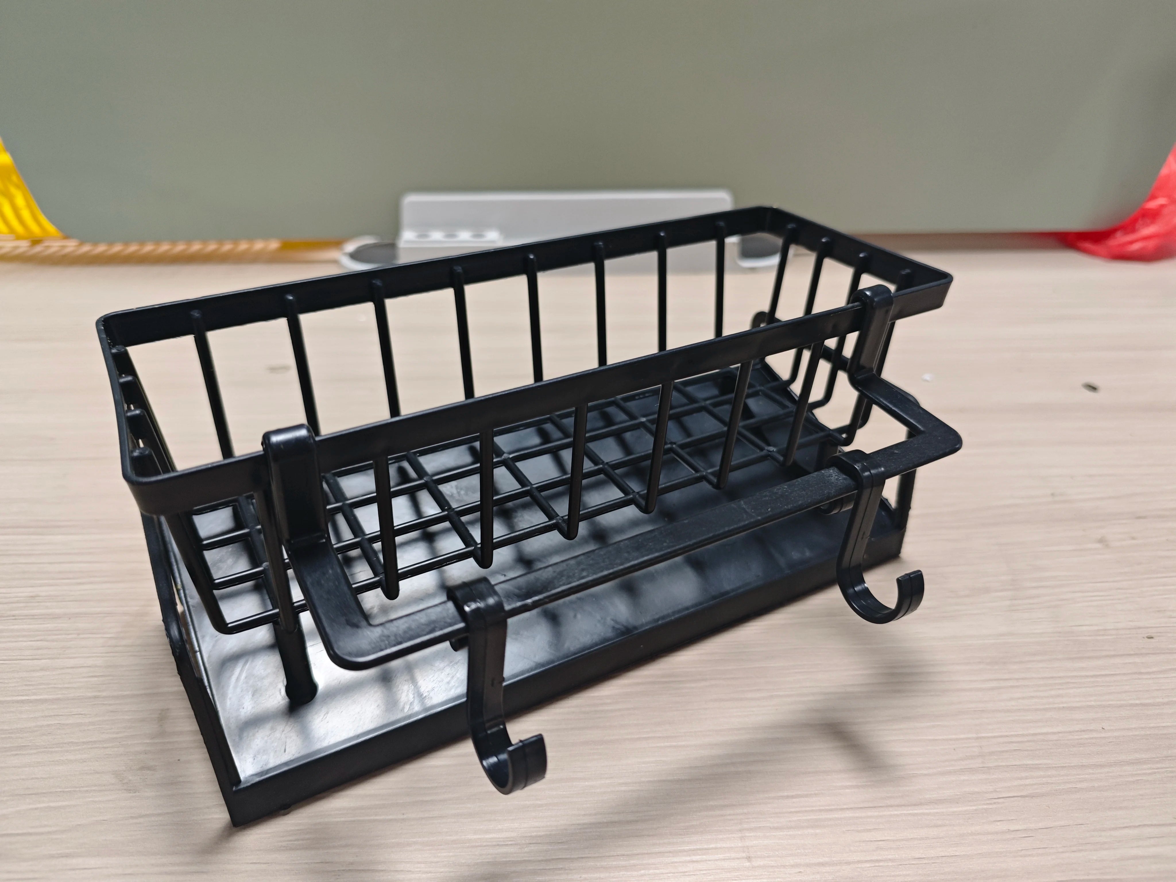 Kitchen Shelf Rag Storage Drainage Shelf No-Punch Storage Rack Home Spice Rack Sink Tap Sink Drainage Rack Kitchen Accessories