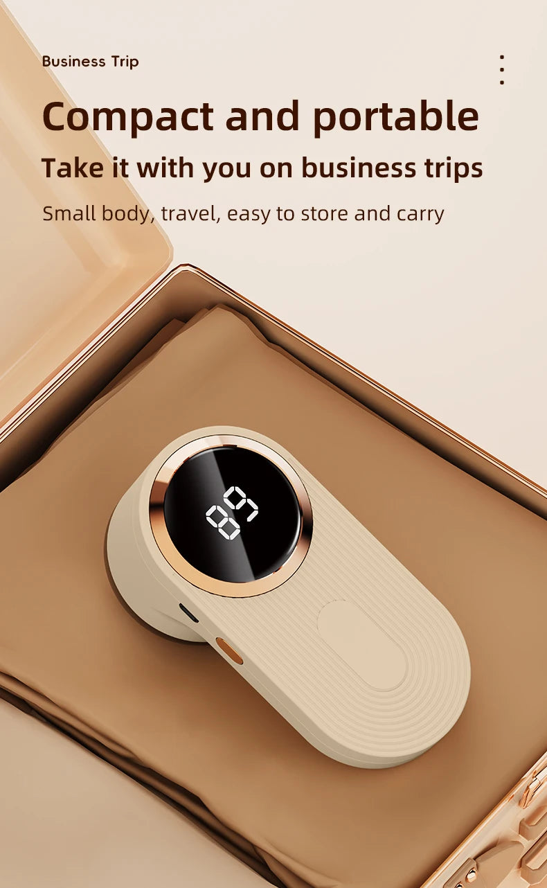 Portable Fabric Shaver LED Screen Electric Lint Remover for Clothes Sweater Fur Pill Shaver USB Rechargeable Handheld