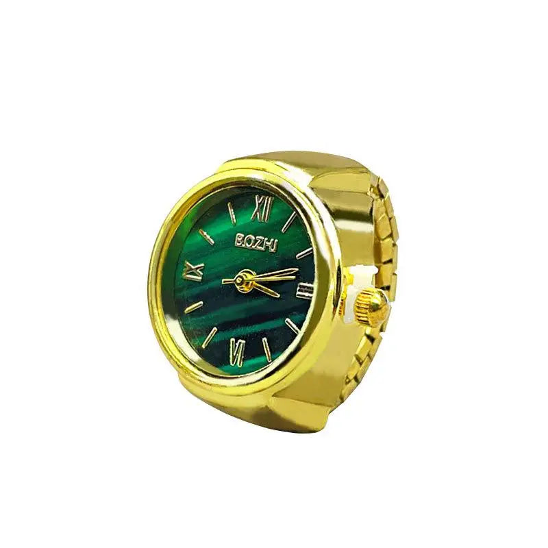 Best-Selling Vintage Look Finger Ring Watch; Alloy Shell Design; Ideal Men's Accessory Women's Gift; Quartz Fashion Watch