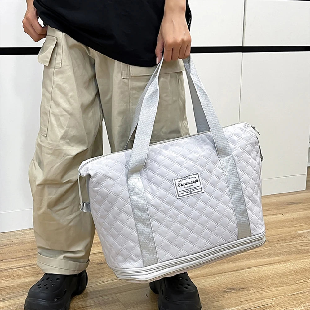 Travel Bag, Handheld Travel Bag, Large Capacity Expandable Fitness Bag, Outdoor Travel Luggage Bag, Storage Bag