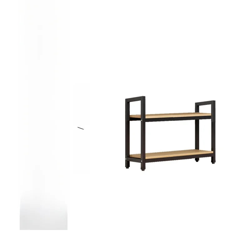 Multi-Layer Storage Ra Display elf Small Ornament Stand Iron Frame Floor-Mounted Balcony Storage Organizer Kitchen Accory