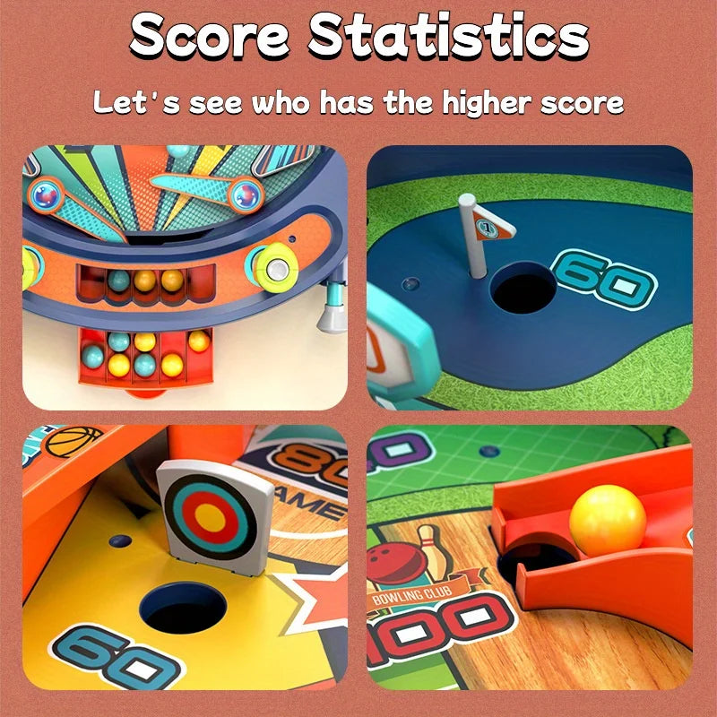 Kids Pinball Table - Two-player game, fun game, improve children's skills