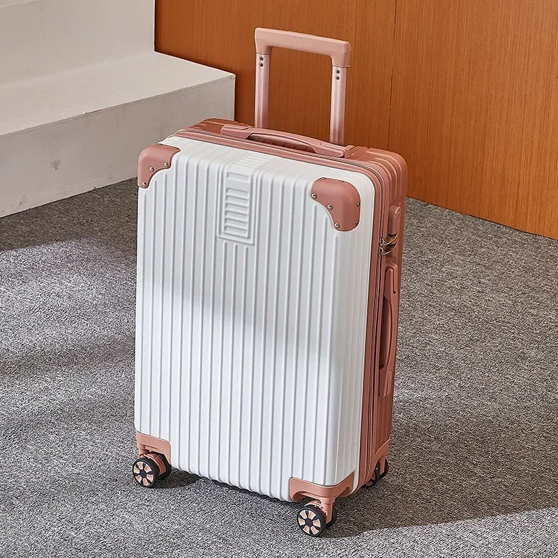 Aluminum Alloy Carry-On Luggage with Cup Holder Spinner Case