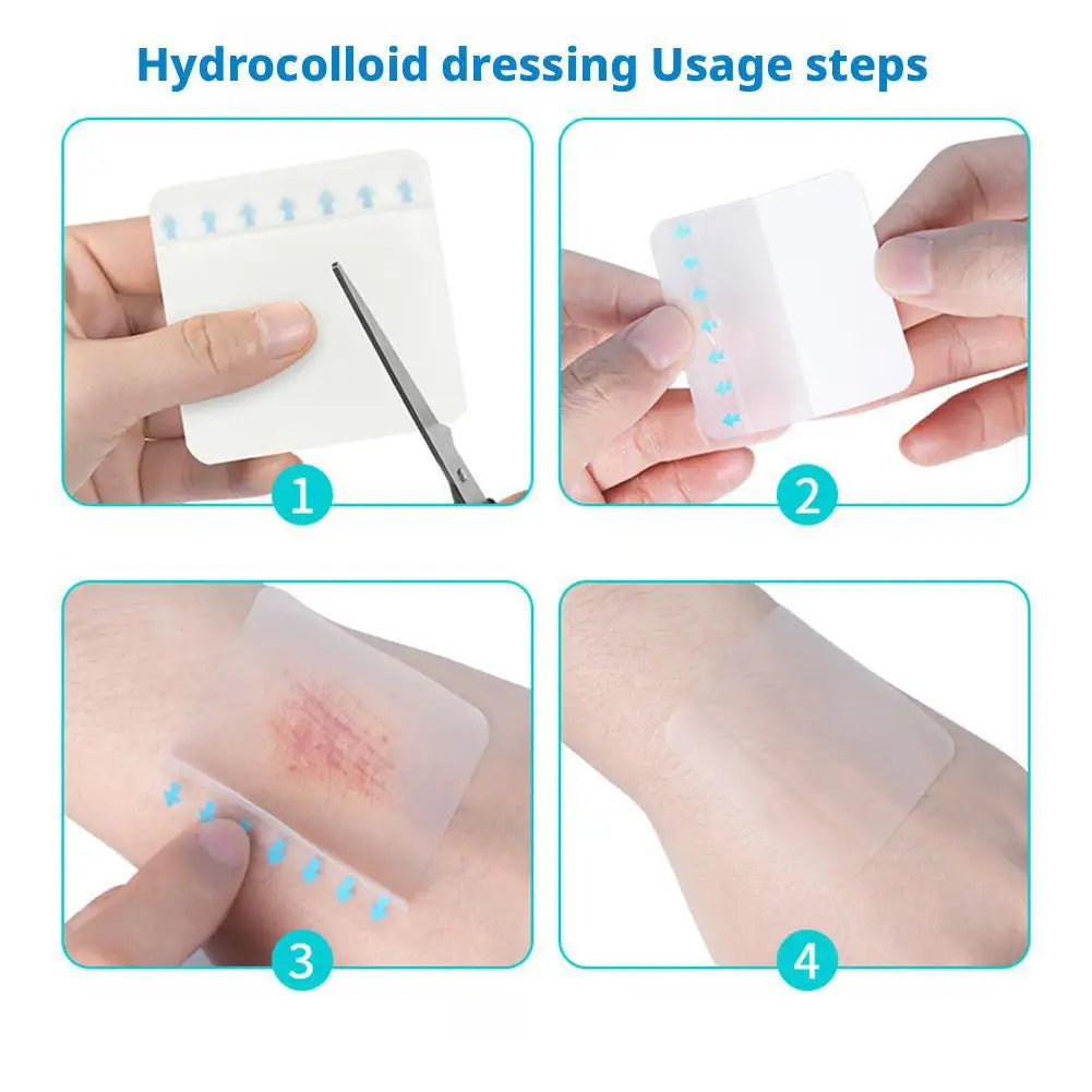 1 Roll Hydrocolloid Roll Invisible Hydrocolloid Dressing With Self-Adhesive Bed Sore Bandages For Wound Care Hydrocolloid Patch