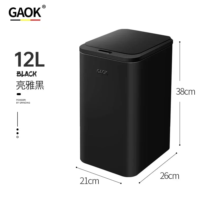 Kitchen Eye-Catching Garbage Can High-Standing Trash Bin Stylish Home Living Room Roller Creative Mobile Bedroom Bin
