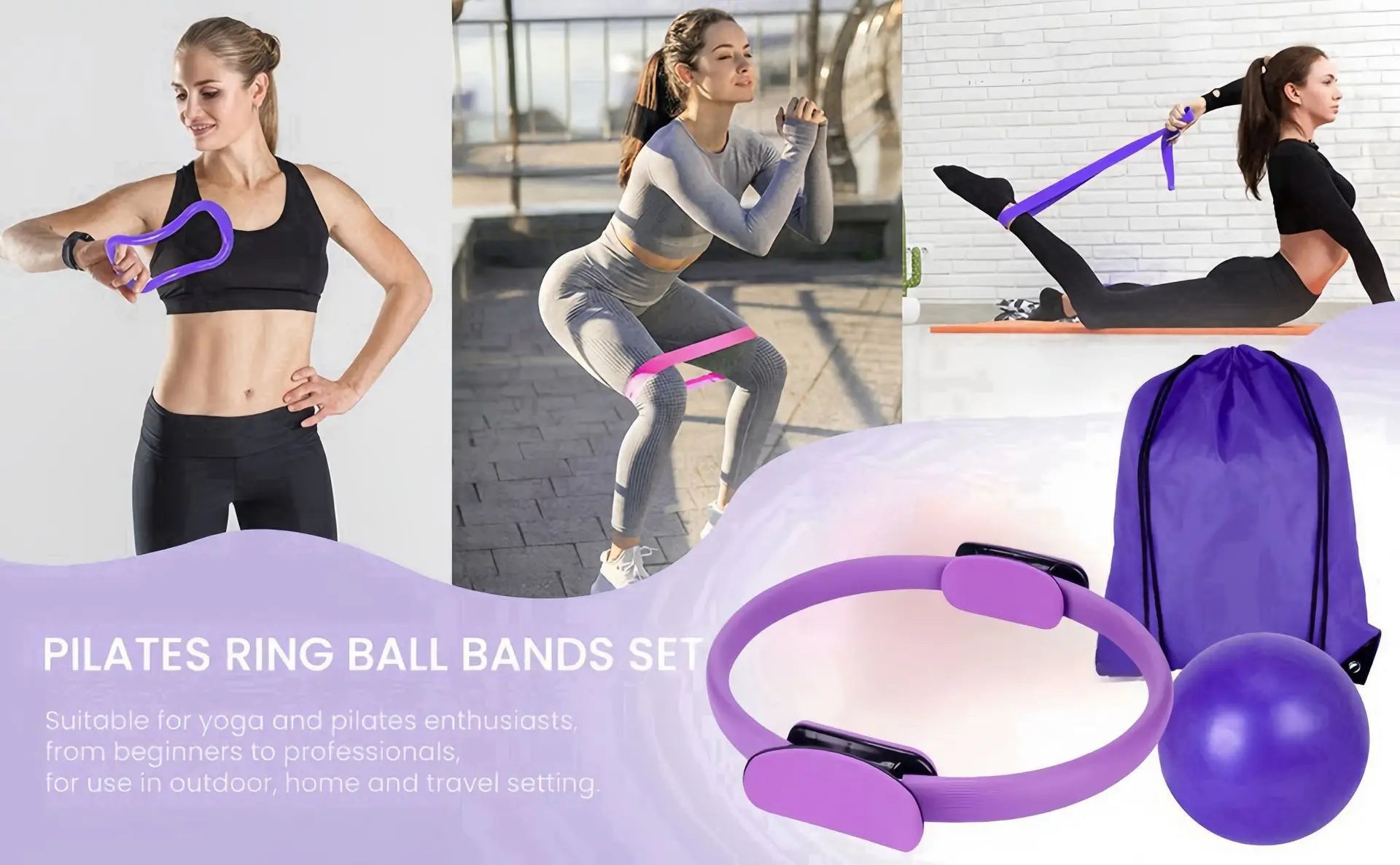 13-Piece Pilates Equipment Set for Home Workouts