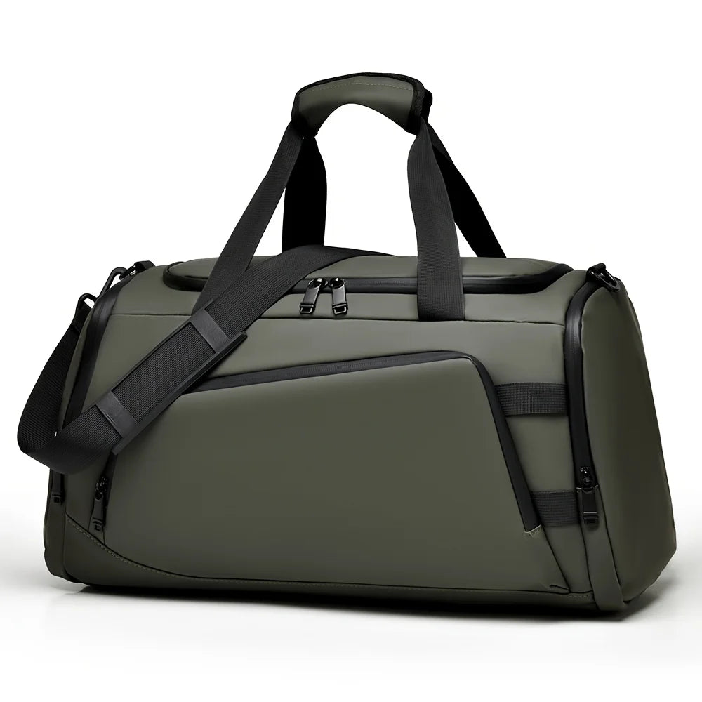 Large capacity multifunctional luggage bag with multiple compartments and shoe pockets,  casual sports and fitness bag