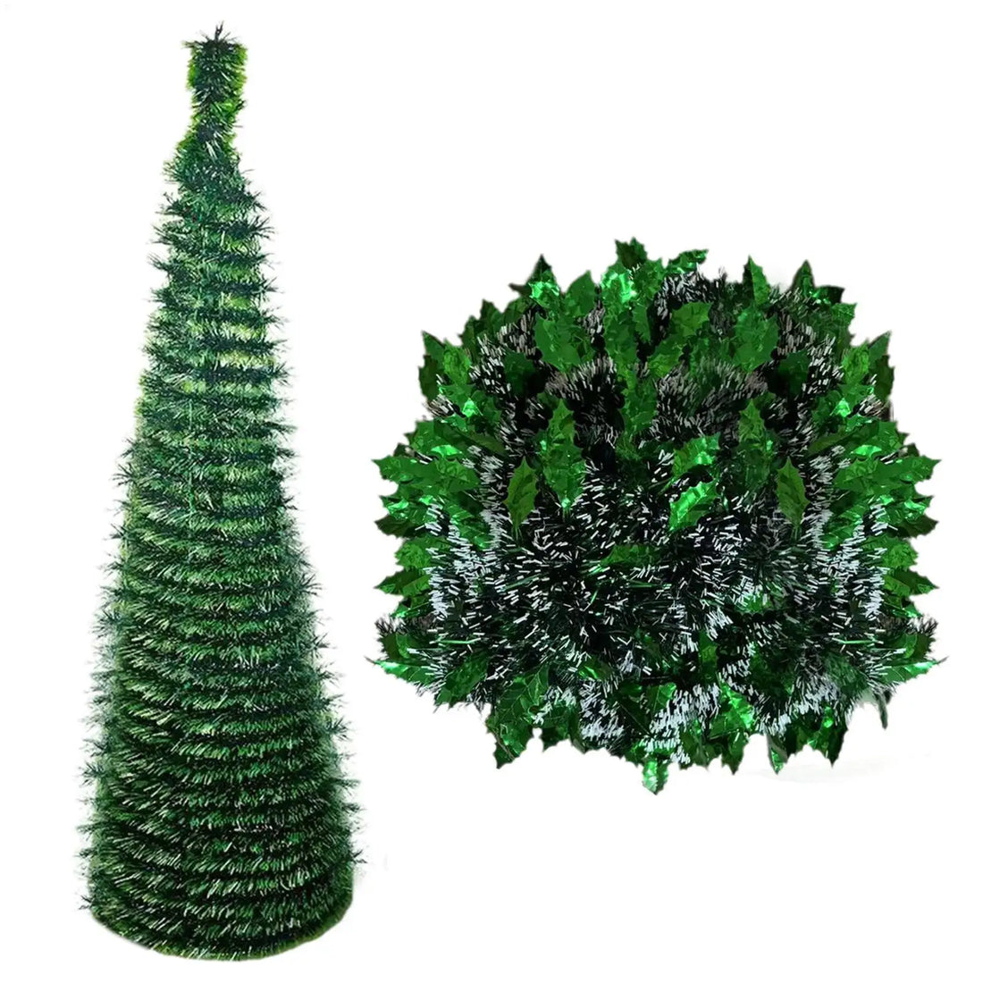 Artificial Christmas Tree 150cm Backyard Festival Decor Foldable Faux Christmas Tree New Year Navidad Decor For Indoor Outdoor