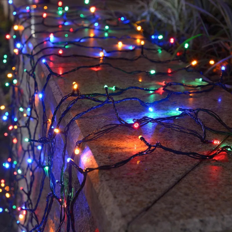 Solar String Fairy Light LED Waterproof Outdoor 5M/12M/22M Garland Street Lamp Festoon Christmas Party For Garden Decor