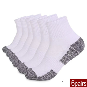 6-Pack Thick Cushioned Hiking & Running Socks
