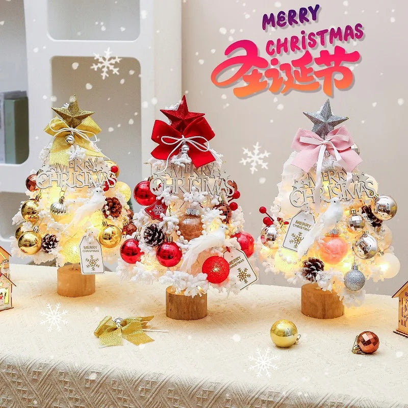 Desktop Christmas Tree Plush Christmas Tree Ornament Gift Christmas Tree Decoration DIY Christmas Tree Mini