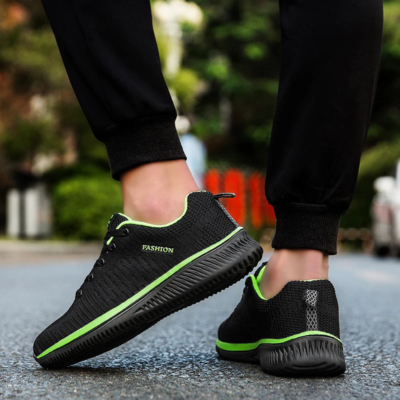 Men’s Lightweight Running Sneakers – Breathable Mesh Casual Shoes