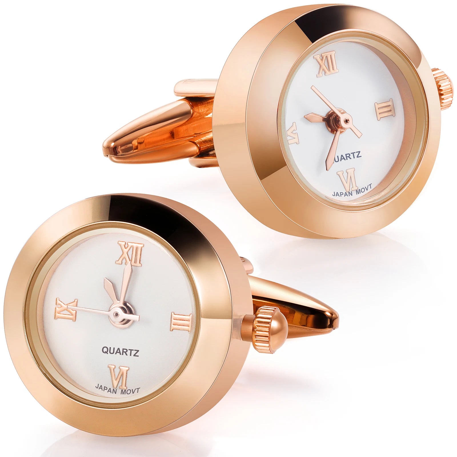 Battery Digital Watch Cufflinks Men's Lepton Real Clock Cufflinks Watch Cufflinks Men's Jewelry