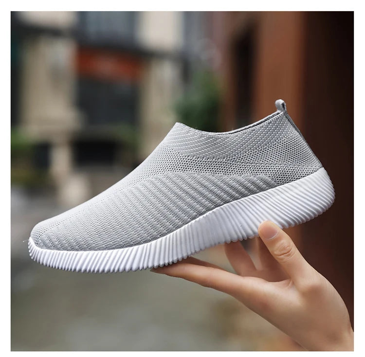 Women’s Slip-On Vulcanized Sneakers Lightweight Flats