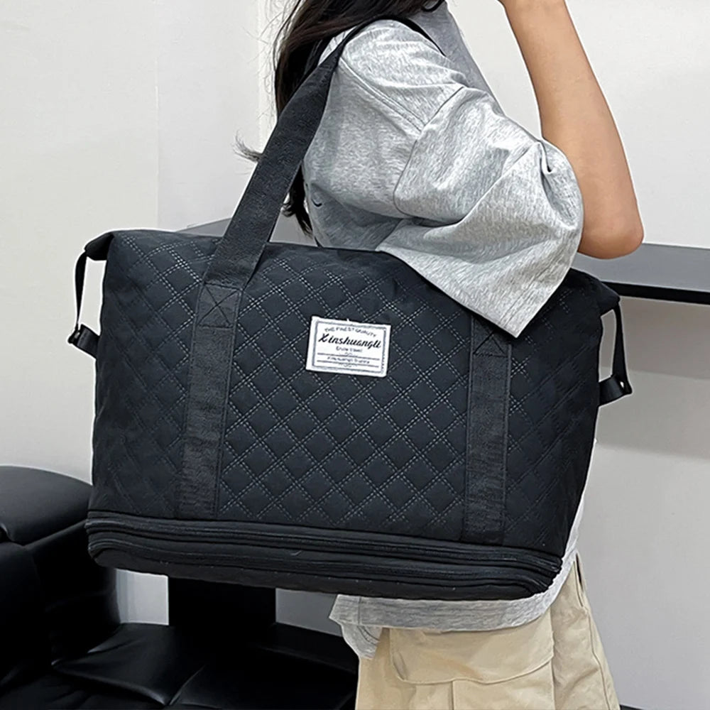 Travel Bag, Handheld Travel Bag, Large Capacity Expandable Fitness Bag, Outdoor Travel Luggage Bag, Storage Bag