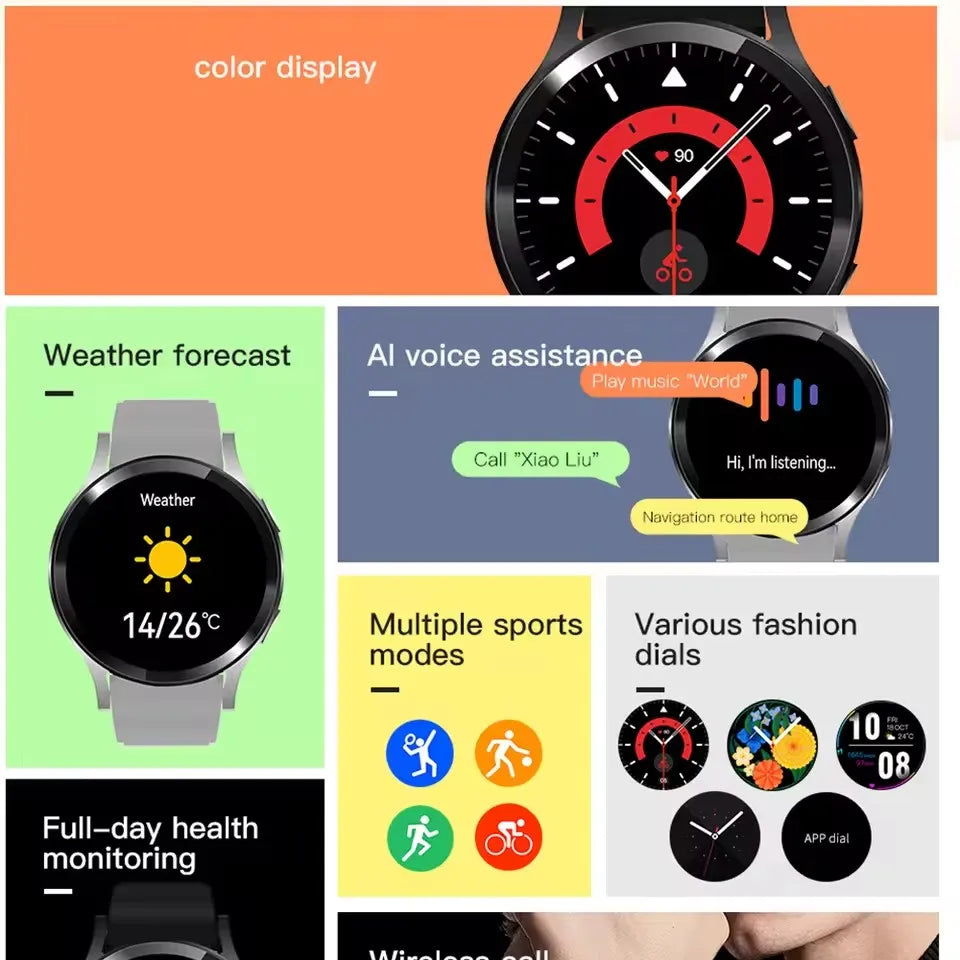 Smartwatch with Bluetooth Call & Fitness Tracker