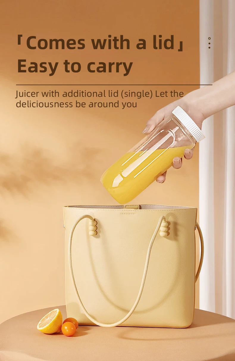 Portable Electric Blender 40W USB Rechargeable Cordless Juicer High Powerful Juicer Cup For Smoothie Milkshake Juice Food