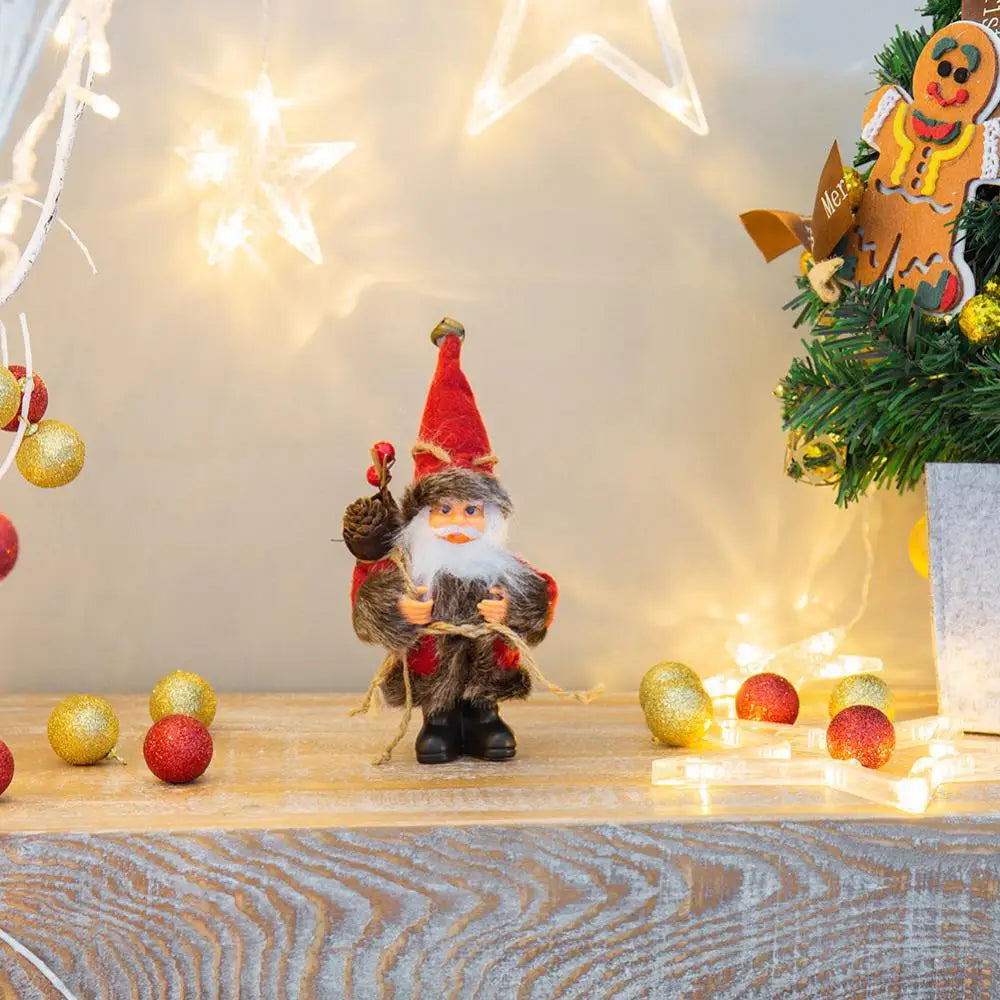 12 inch Christmas Standing Chef Santa Claus Merry Christmas Decoartions For Home Xmas Ornaments Navidad Party Supplies Noel 2023