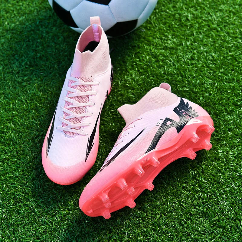 Men’s Soccer Shoes – High Ankle, Non-Slip, Ultralight Boots