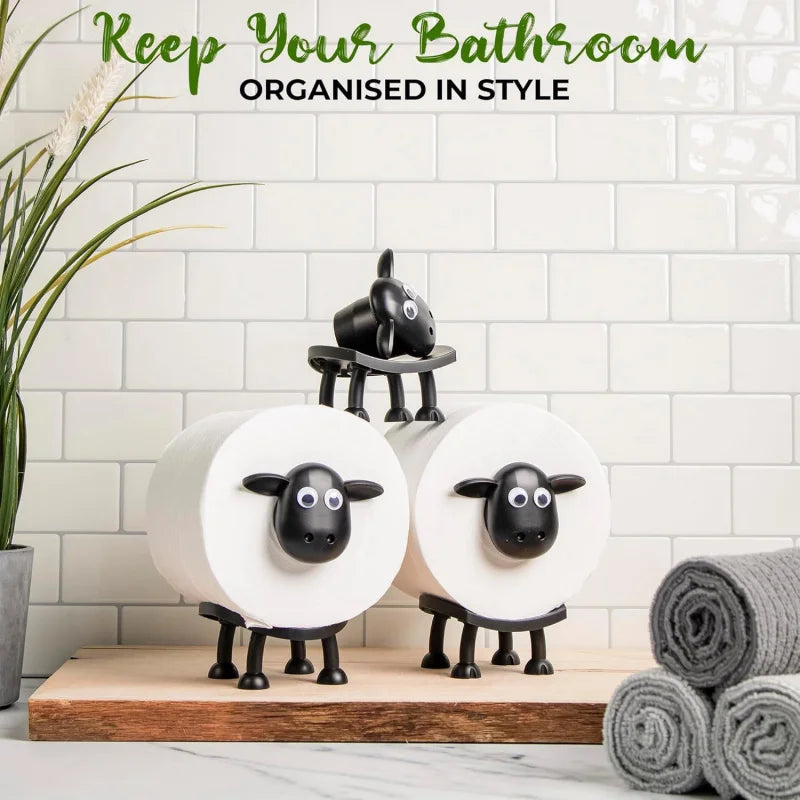 Tissue Holder，Toilet Bedroom Living Room and Kitchen Available，Interesting Sheep Toilet Paper Holder Home Roll Paper Ho