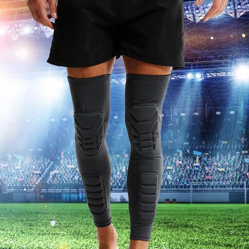Sports Knee Pads Sports Supplies High Elastic Sports Knee Pad Shin Guard Impact Resistant Sleeve for Football for Athletes