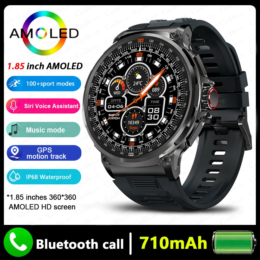 GPS AMOLED Smart Watch with Bluetooth Call
