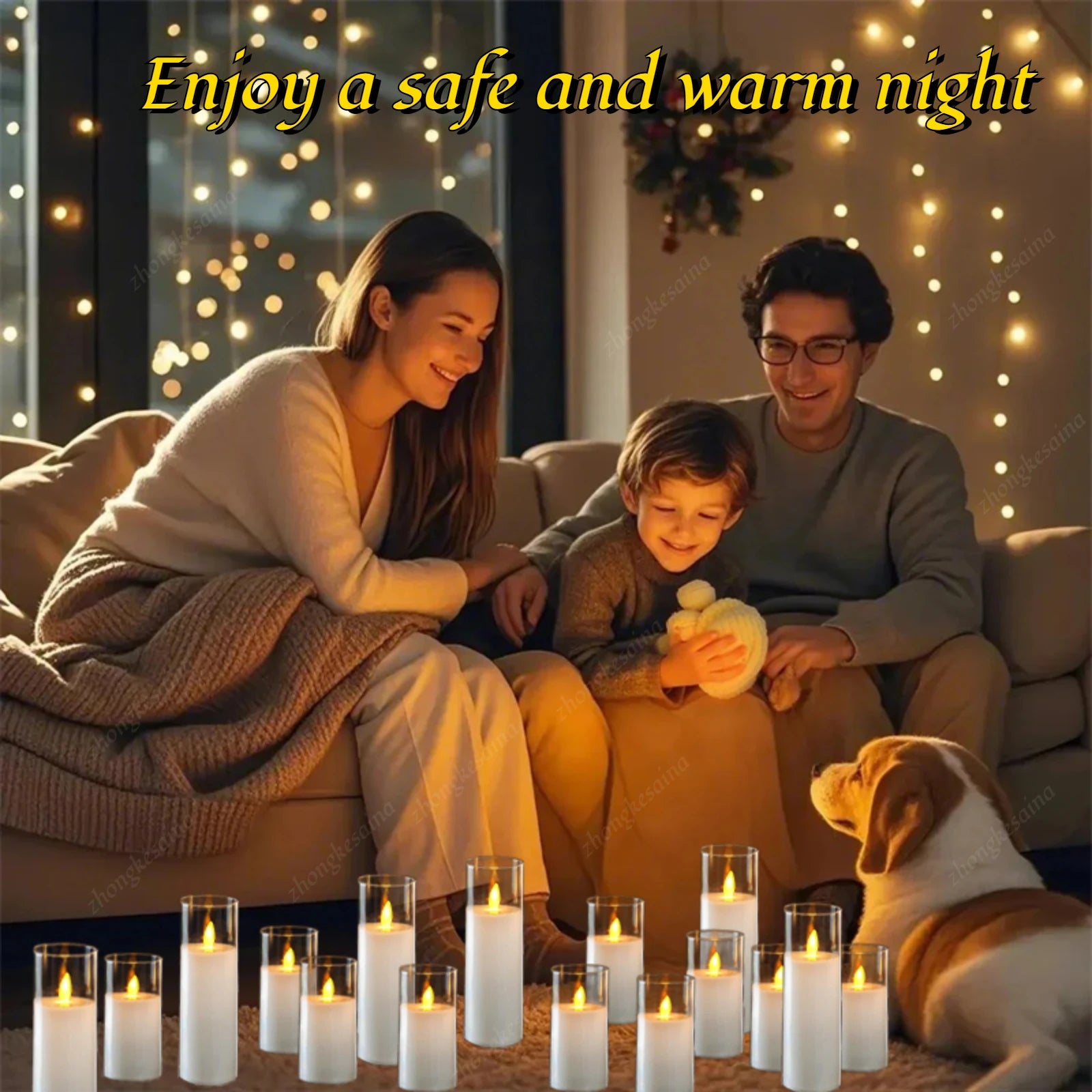 10-180PCS Wedding Led Candles Artificial Candles Led Flickering Flameless Candles with Batteries Operated Home Decor Acrylic Cup