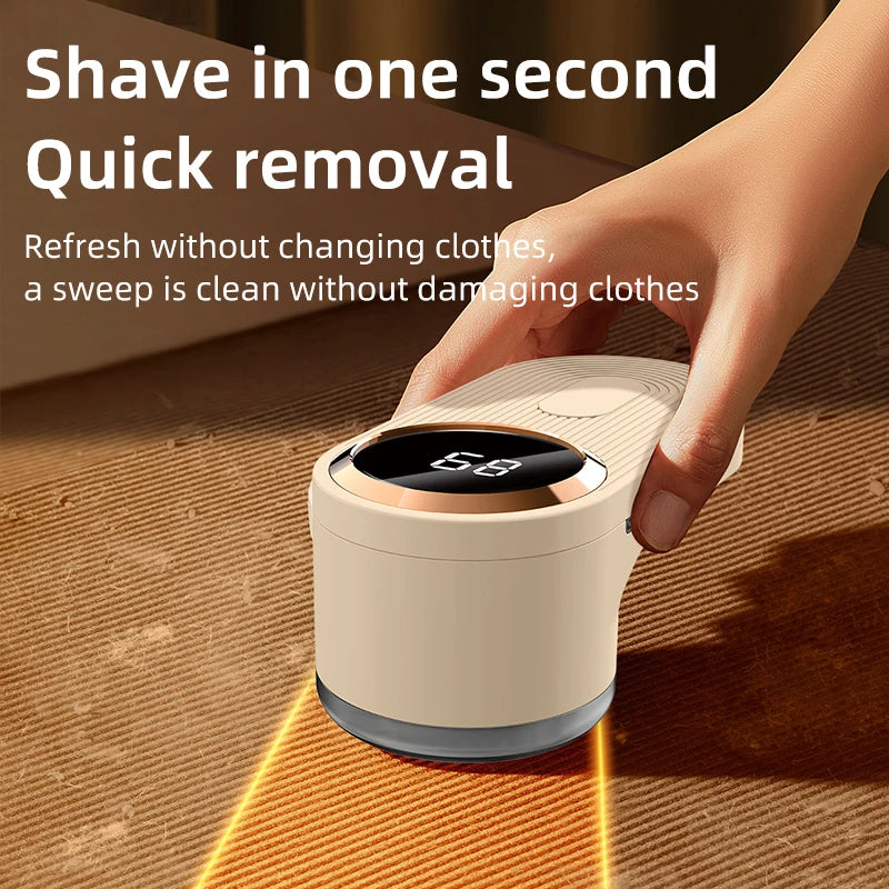 Portable Fabric Shaver LED Screen Electric Lint Remover for Clothes Sweater Fur Pill Shaver USB Rechargeable Handheld