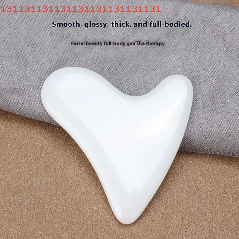 Skin Care Beauty Health Massager Tool High Silicon Glass Gua Sha Board Facial Scraper Plate for Face Body Neck Leg