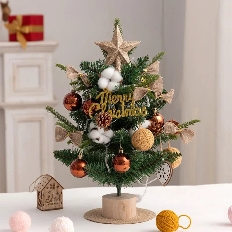 Desktop Christmas Tree Plush Christmas Tree Ornament Gift Christmas Tree Decoration DIY Christmas Tree Mini