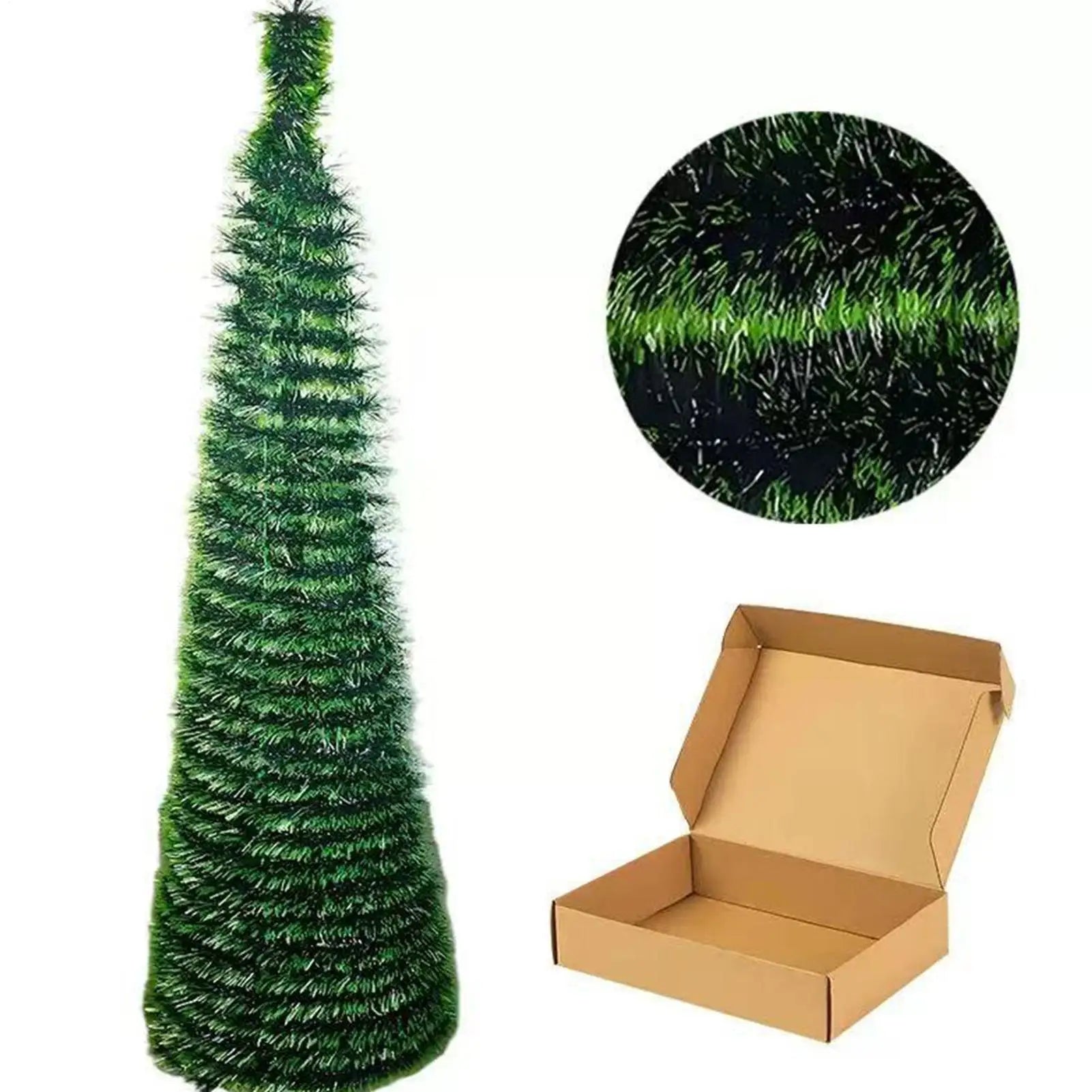 Artificial Christmas Tree 150cm Backyard Festival Decor Foldable Faux Christmas Tree New Year Navidad Decor For Indoor Outdoor