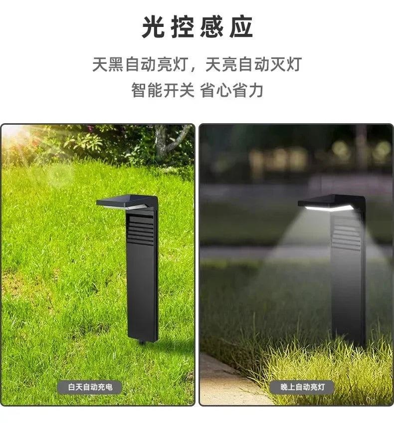 Outdoor Solar Garden Light Waterproof LED Light Grass Villa Decoration Aisle Landscape Lamp Post Garden Aisle Solar Lawn Light