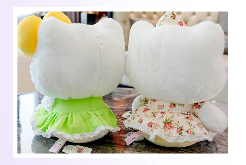 Sanrio Hello Kitty Cinnamoroll Anime Cute Cats Children Stuffed Toys Plush Toys Kawaii Baby Birthday Party Gifts Dolls For Girls