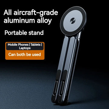 Foldable Aluminum Laptop & Tablet Stand – Portable Adjustable Holder