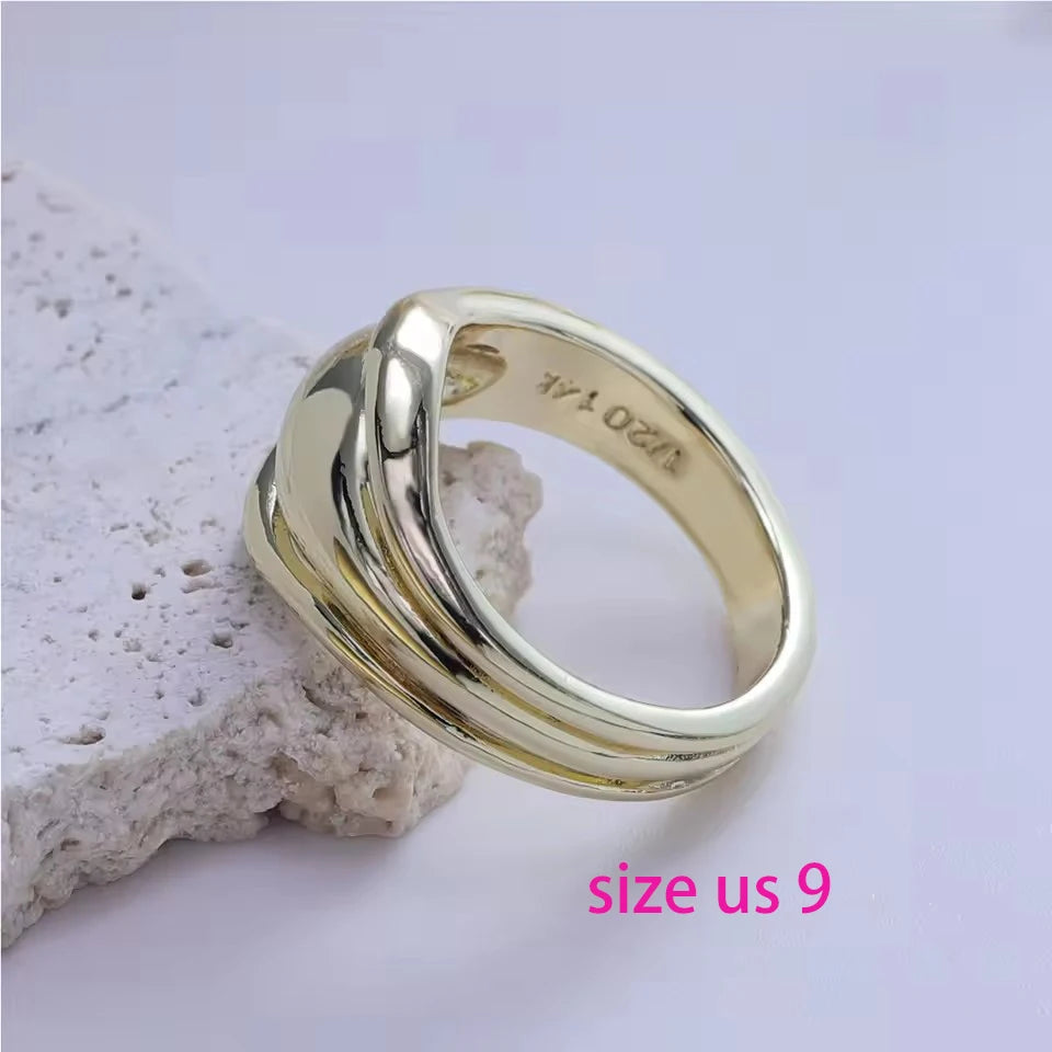 PANJBJ 925 Sterling Silver Geometry Crystal Ring For Women Ellipse Exaggerated Punk Water Drop Open Jewelry Gift Dropshipping