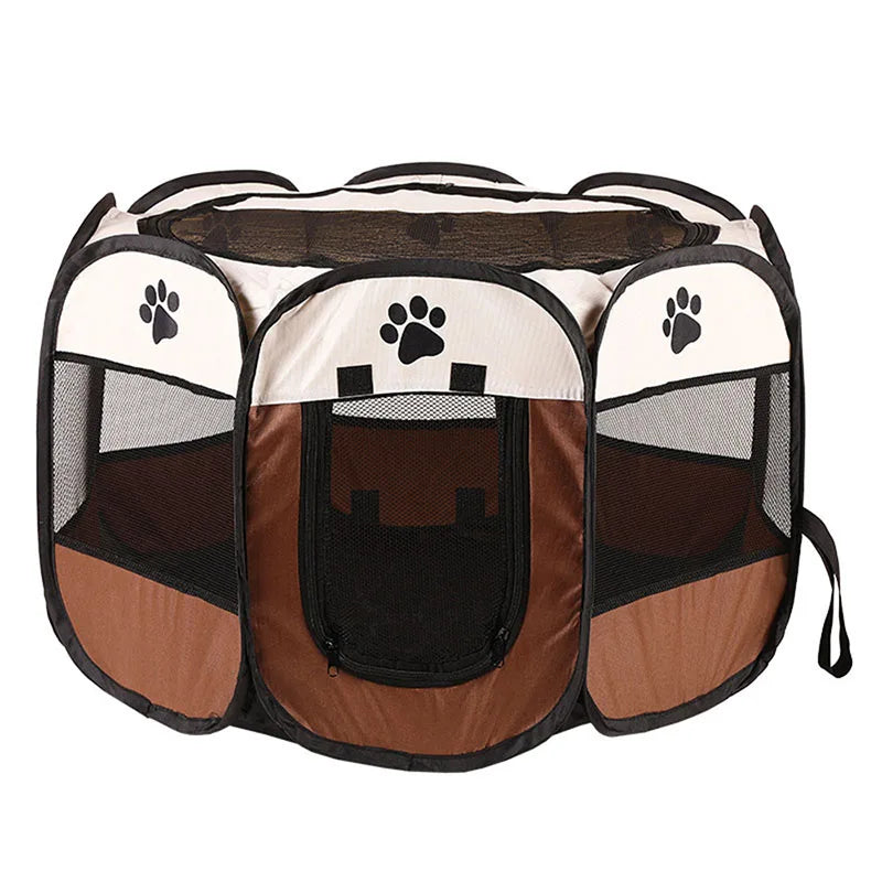 Foldable Pet Playpen Tent for Cats & Dogs
