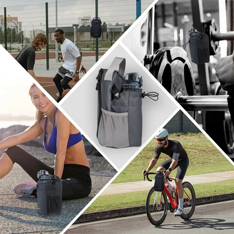 Magnetic Water Bottle Pouch Gym Organizer Bag