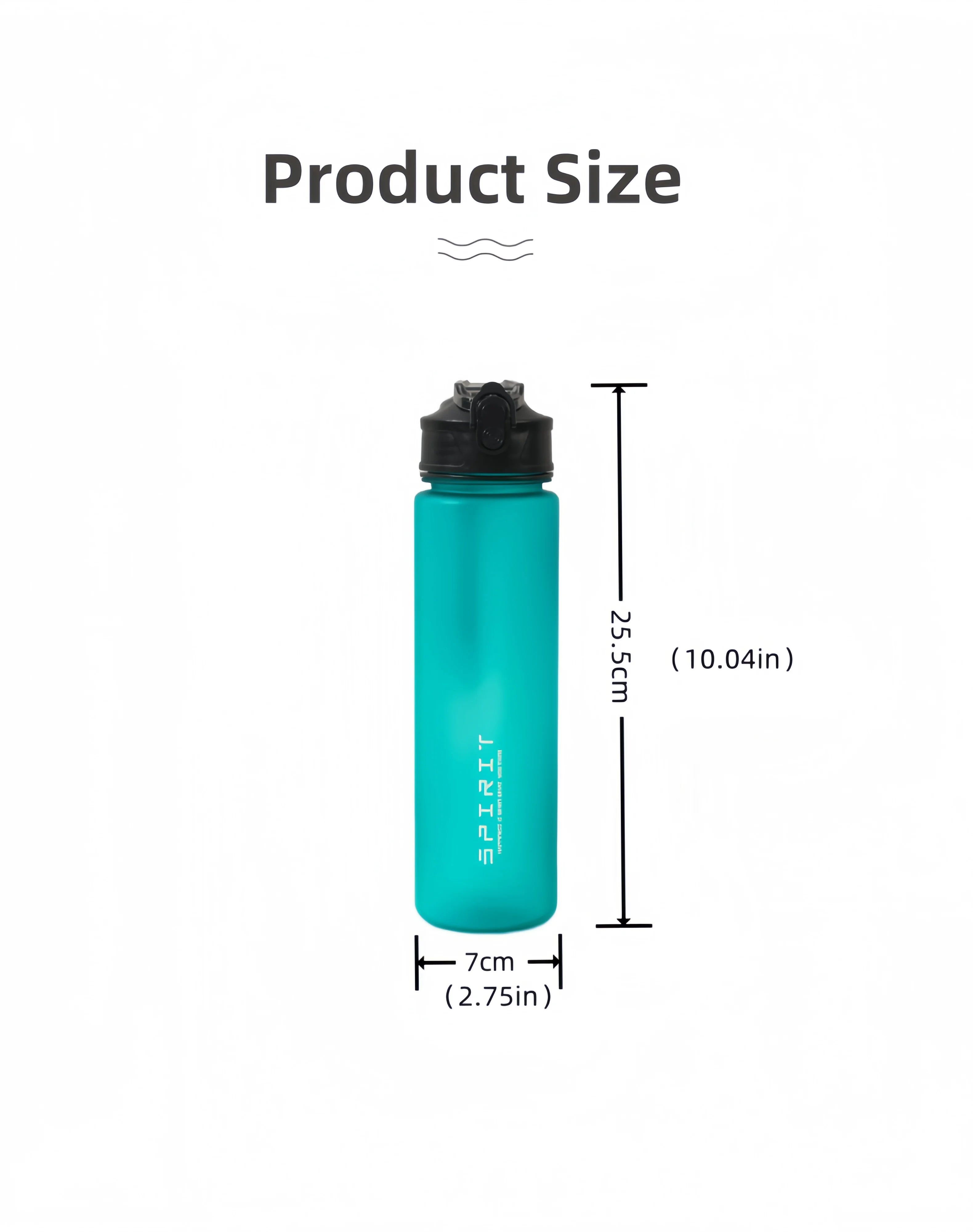 750ml Sports Water Bottle with Straw & Lock