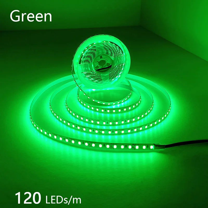 2835 5M 300 600 1200LEDs LED Strip DC12V 24V 120LEDs/m Home Waterproof IP65 Lamp Strip  Flexible And Cuttable Soft Lamp Bar