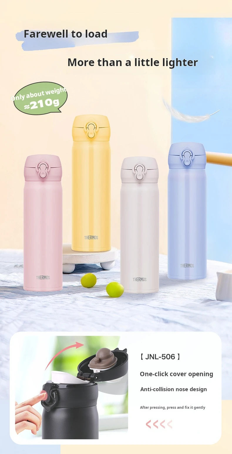 THERMOS Stainless Steel Vacuum Bottle – 350/500ml Hot & Cold