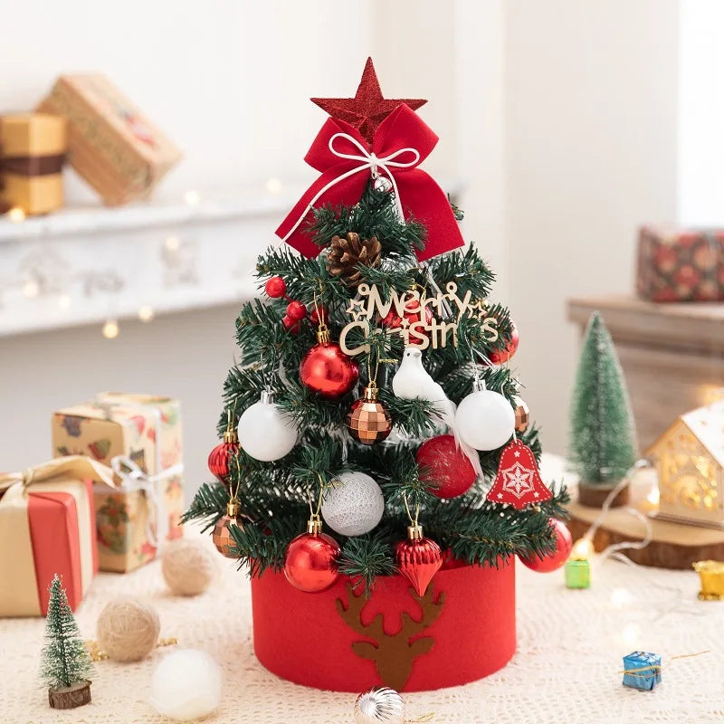 Desktop Christmas Tree Plush Christmas Tree Ornament Gift Christmas Tree Decoration DIY Christmas Tree Mini